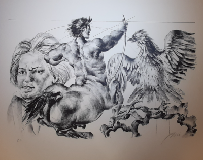 Hans ERNI - Le Sagittaire, 1970 - Lithographie originale signée au crayon 2