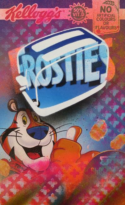 The Toasters  - Frosties, 2019 - Aérosol sur carton 2