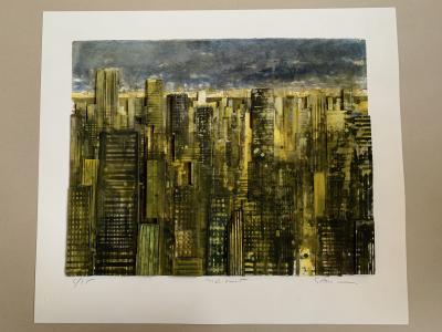 Gottfried SALZMANN - New York at Night 3D, 2014 - Sérigraphie signée au crayon 2