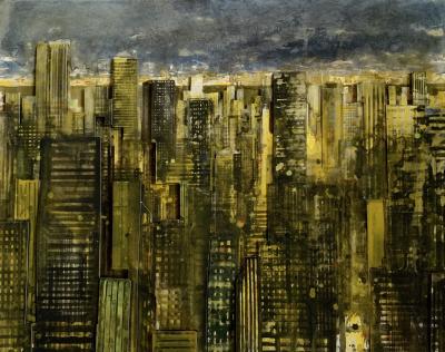 Gottfried SALZMANN - New York at Night 3D, 2014 - Sérigraphie signée au crayon 2