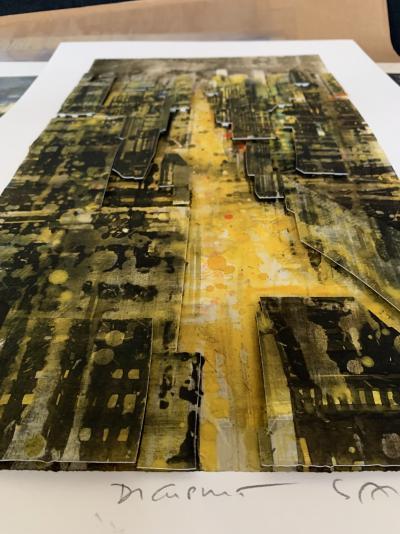 Gottfried SALZMANN - New York at Night 3D, 2016 - Serigraph signed in pencil 2