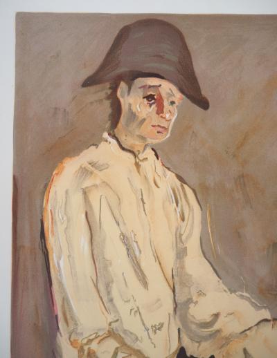 Gabriel DAUCHOT - L’arlequin à la rose - Lithographie originale signée 2