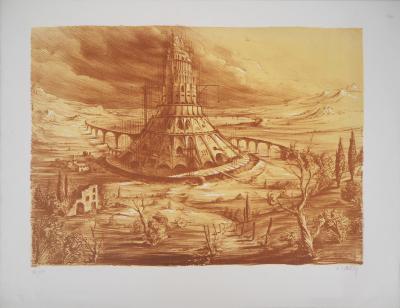 Marc DAUTRY : La construction - Lithographie originale signée 2