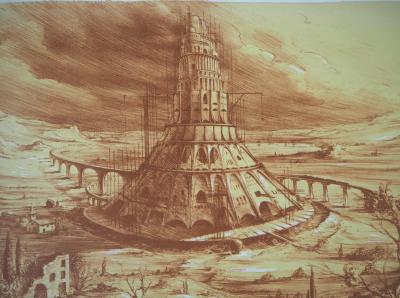 Marc DAUTRY : La construction - Lithographie originale signée 2