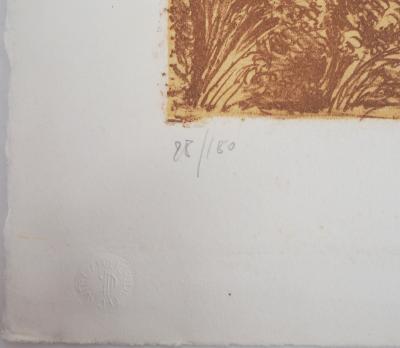 Marc DAUTRY : La construction - Lithographie originale signée 2