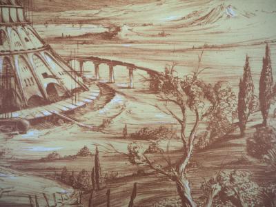 Marc DAUTRY : La construction - Lithographie originale signée 2