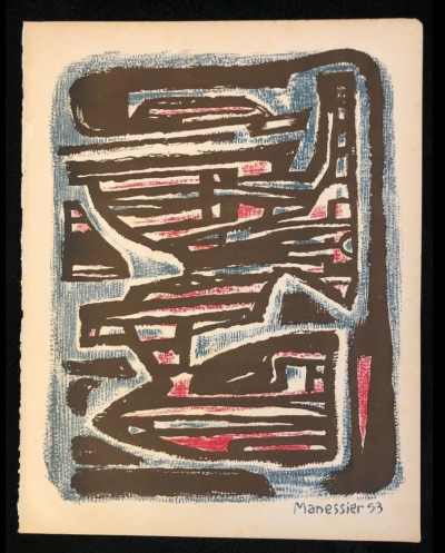 Alfred MANESSIER -  XXe siècle, 1954 - Lithographie originale 2