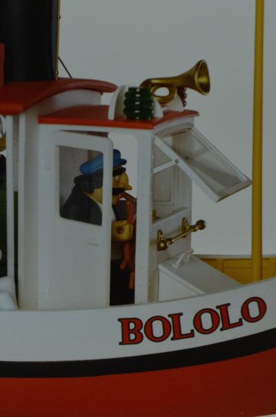 Jean-Claude Fournier/ André Franquin - Bateau Bobolo  - Sculpture en résine et deux Ex-libris signés 2