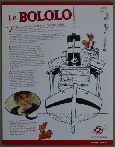 Jean-Claude Fournier/ André Franquin - Bateau Bobolo  - Sculpture en résine et deux Ex-libris signés 2