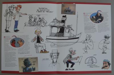 Jean-Claude Fournier/ André Franquin - Bateau Bobolo  - Sculpture en résine et deux Ex-libris signés 2