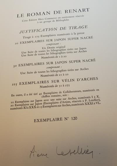 Le Roman de Renart, 1969 - Dédicacé par l’illustrateur 2