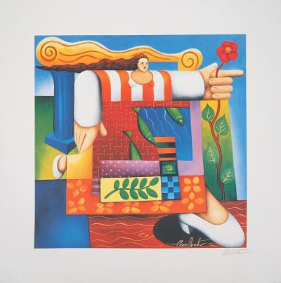 Philippe LOUBAT : Femme surréaliste - Sérigraphie originale signée 2