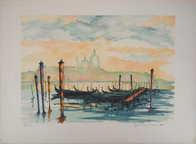 Jean-Pierre LAURENT : Matin à Venise - Lithographie originale signée 2