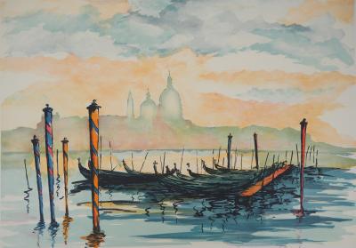 Jean-Pierre LAURENT : Matin à Venise - Lithographie originale signée 2