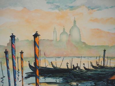 Jean-Pierre LAURENT : Matin à Venise - Lithographie originale signée 2