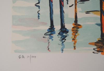 Jean-Pierre LAURENT : Matin à Venise - Lithographie originale signée 2