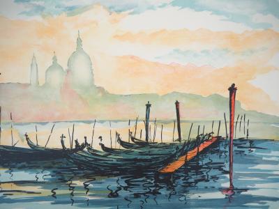 Jean-Pierre LAURENT : Matin à Venise - Lithographie originale signée 2