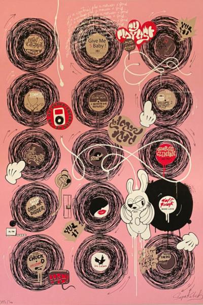 SupaKitch - My Playlist, 2007 - Sérigraphie signée 2