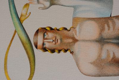 Jules PERAHIM: The Hebrew Alphabet XIII, 1974 - Original lithograph signed in pencil 2