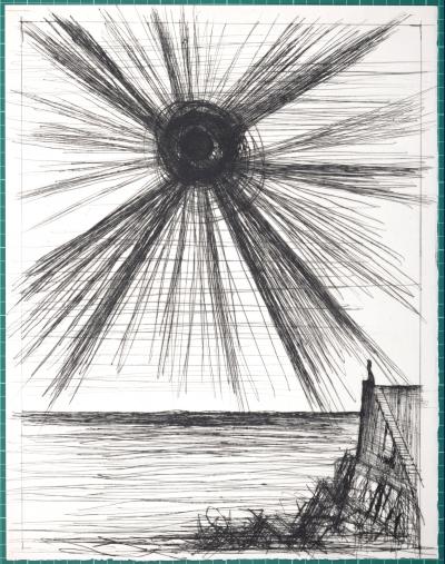 Bernard BUFFET - Voyages fantastiques de Cyrano de Bergerac, 1958 - Gravure originale 2