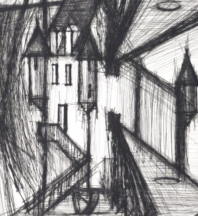 Bernard BUFFET - Voyages fantastiques de Cyrano de Bergerac, 1958 - Gravure originale 2
