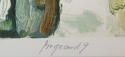 Georges BORGEAUD - La Cascade - Lithographie originale signée 2
