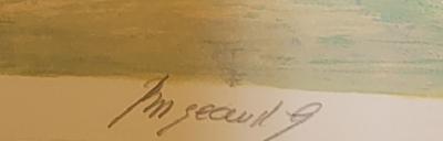 Georges BORGEAUD - Le bateau d’Ouchy - Lithographie originale signée 2