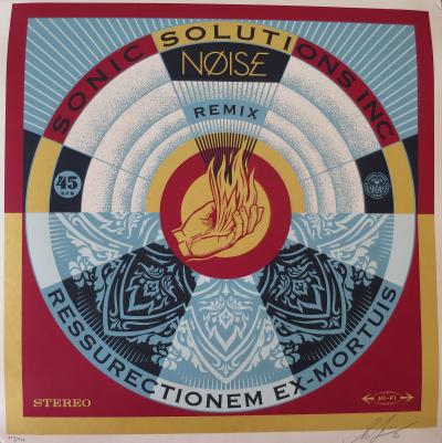 Shepard FAIREY (Obey) - NØISE SSI Resurrectionem Ex-Mortuis Remix, 2021 - Sérigraphie signée au crayon 2