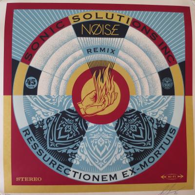 Shepard FAIREY (Obey) - NØISE SSI Resurrectionem Ex-Mortuis Remix, 2021 - Sérigraphie signée au crayon 2