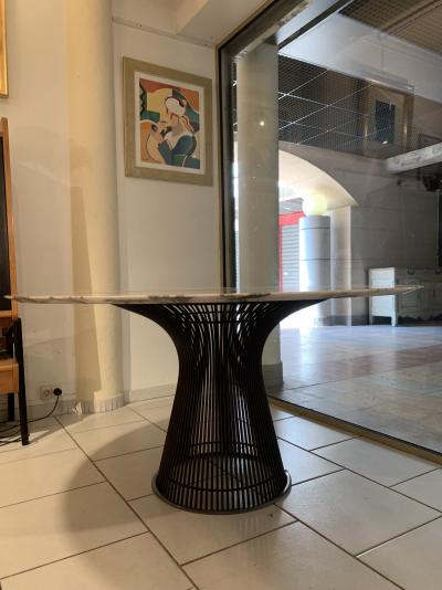 Warren PLATNER - Table marbre calacatta Bronze Edition Knoll, 2021 2