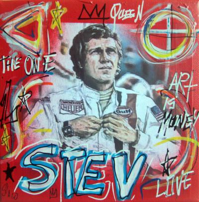 SPACO - Steve McQueen Le Mans, 2021 - Acrylique sur toile 2