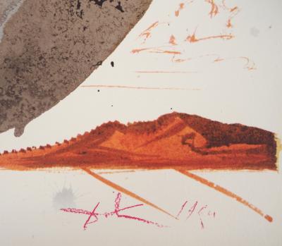 Salvador DALI : Création de l’Homme - Lithographie originale signée 2