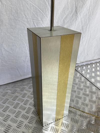 Travail Français - Lampe argentée et dorée, vers 1970 2
