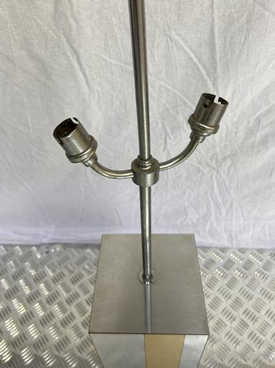 Travail Français - Lampe argentée et dorée, vers 1970 2