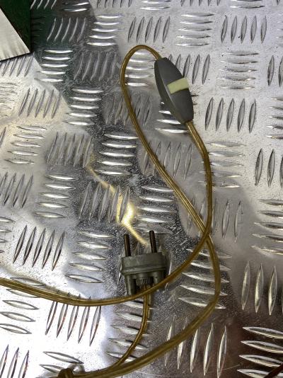 Travail Français - Lampe argentée et dorée, vers 1970 2