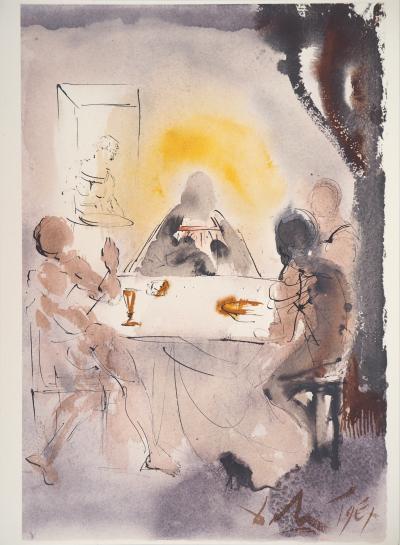 Salvador DALI : Fraction du pain - Lithographie originale signée 2