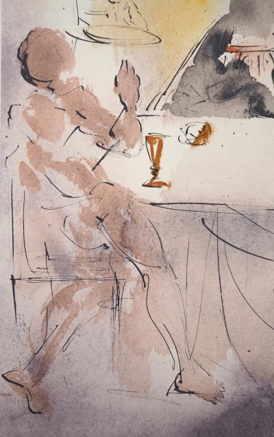 Salvador DALI : Fraction du pain - Lithographie originale signée 2