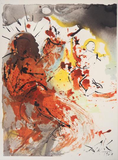 Salvador DALI : Saint Jérôme - Lithographie originale signée 2