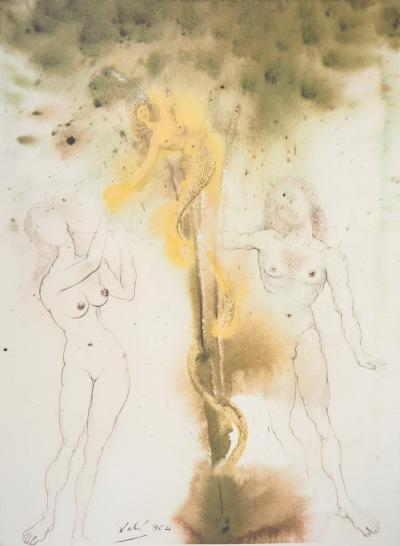 Salvador DALI : Péché originel - Lithographie originale signée 2