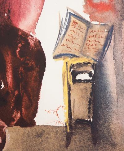 Salvador DALI : Annonciation à la Vierge Marie - Lithographie originale signée 2