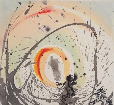 Salvador DALI : Femme au soleil - Lithographie originale signée 2