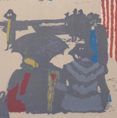 Maurice BRIANCHON - Saint-Jean-de-Luz : La plage, 1964 2