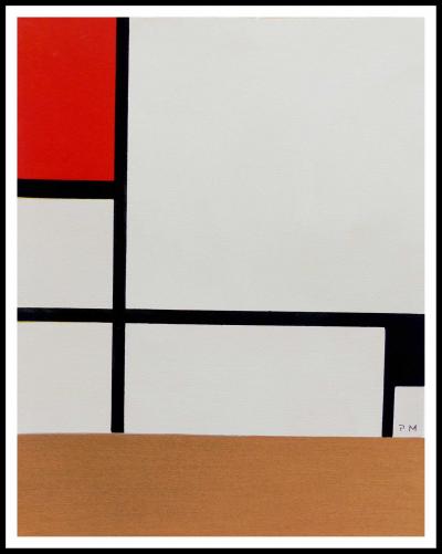 Piet MONDRIAN (d’après) - Composition, 1957 - Pochoir 2