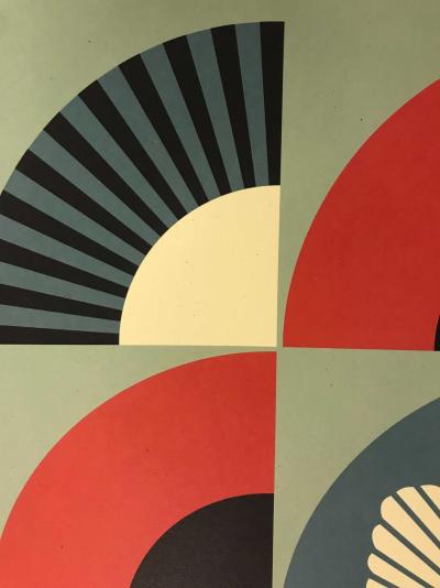 Shepard FAIREY (Obey) - Geometric Dove (Red), 2021 - Impression offset signée au crayon 2