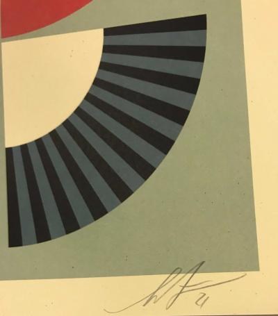 Shepard FAIREY (Obey) - Geometric Dove (Red), 2021 - Impression offset signée au crayon 2