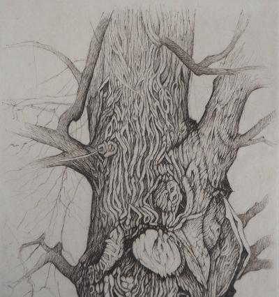 Cecile REIMS : Arbre, Esprit de la nature - Gravure originale signée 2