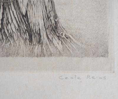 Cecile REIMS : Saule - Gravure originale signée 2