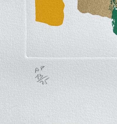 Arman - Les pinceaux - Gravure originale signée au crayon et numérotée 2