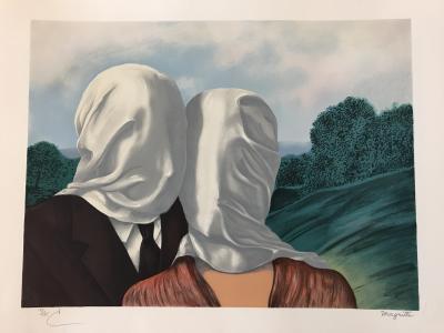 René MAGRITTE (d’après) - Les Amants - Lithographie 2