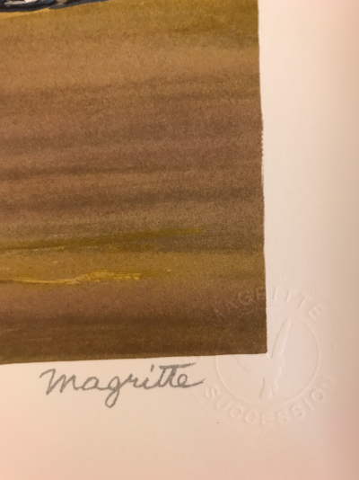 René MAGRITTE (d’après) - Souvenirs de voyage - Lithographie 2